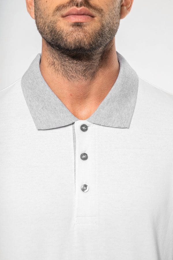 Polo piqué bicolore homme – Image 160