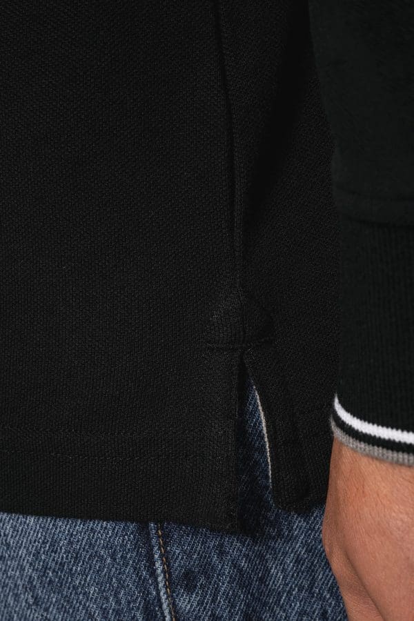 Polo maille piquée manches longues homme – Image 138