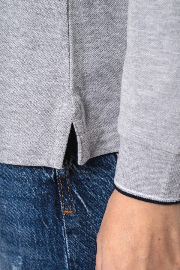 Polo maille piquée manches longues femme – Image 137