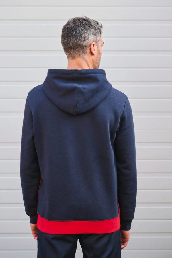 Sweat-shirt tricolore à capuche unisexe – Image 223