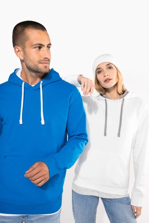 Sweat-shirt capuche contrastée homme – Image 1076