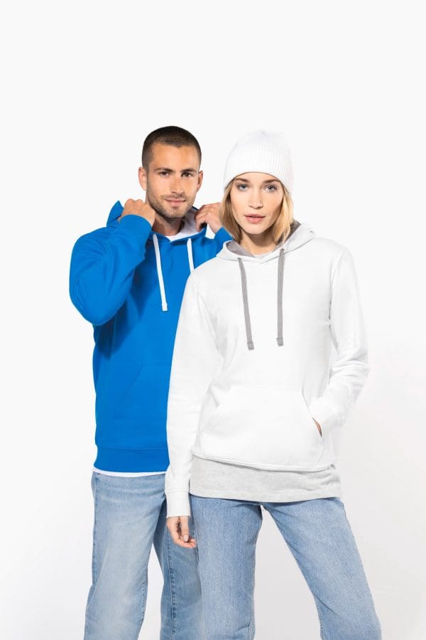 Sweat-shirt capuche contrastée homme – Image 1077