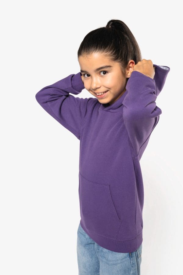 Sweat-shirt capuche contrastée enfant – Image 369