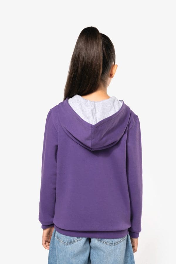 Sweat-shirt capuche contrastée enfant – Image 361