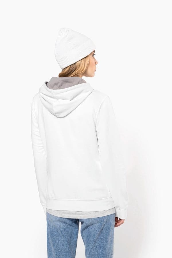 Sweat-shirt capuche contrastée femme – Image 636