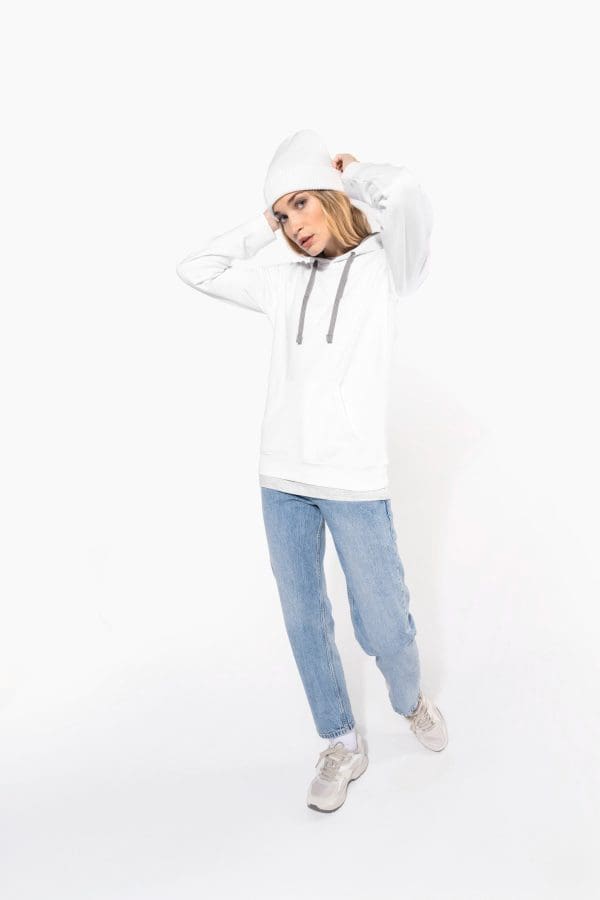 Sweat-shirt capuche contrastée femme – Image 641