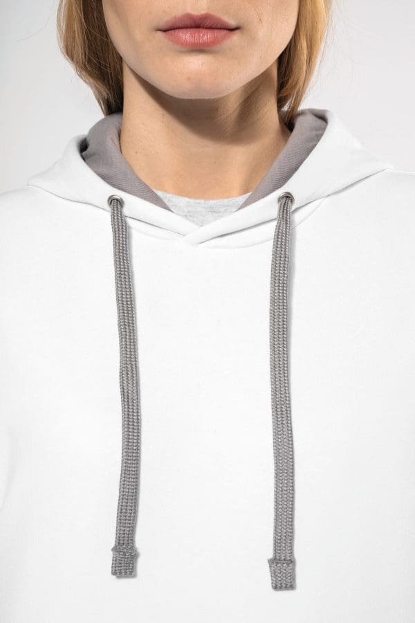 Sweat-shirt capuche contrastée femme – Image 637