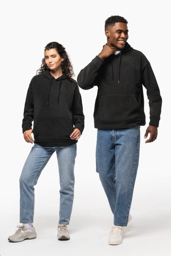 Sweat-shirt à capuche oversize en micropolaire recyclée unisexe – Image 139