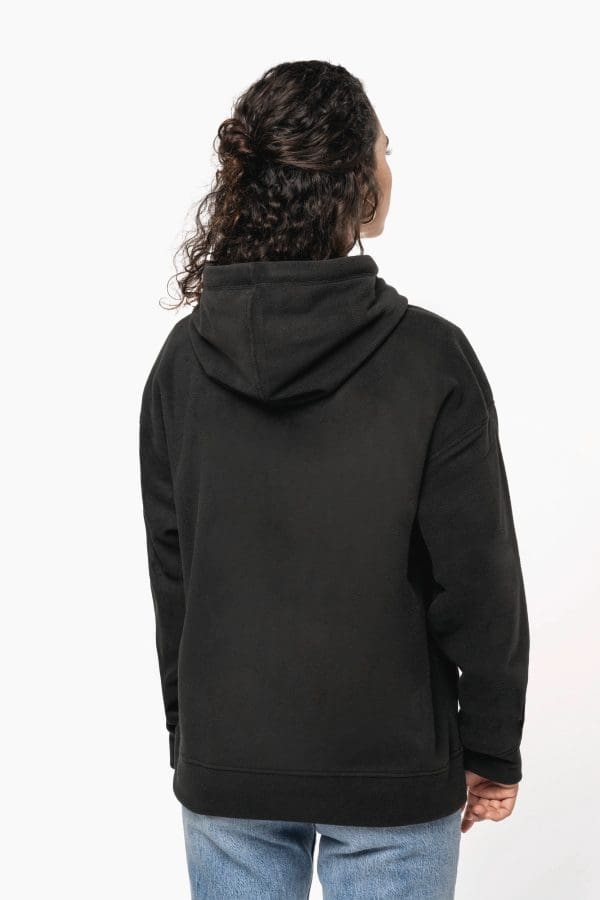 Sweat-shirt à capuche oversize en micropolaire recyclée unisexe – Image 136