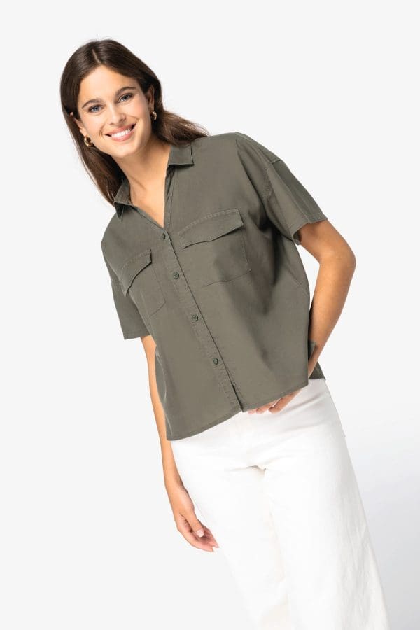Chemise écoresponsable oversize en lyocell femme – Image 38