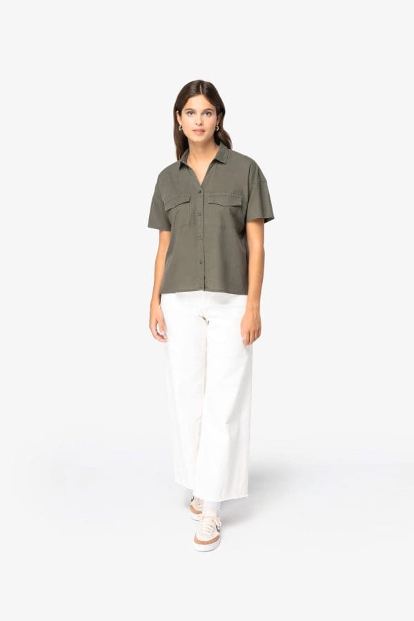 Chemise écoresponsable oversize en lyocell femme – Image 37