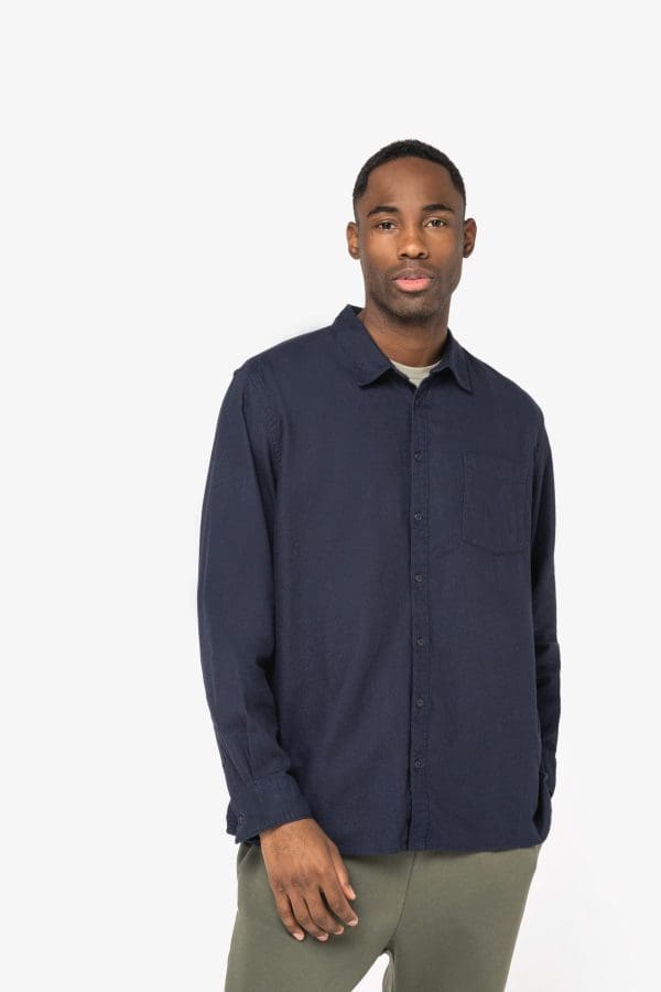 Chemise écoresponsable en flanelle homme