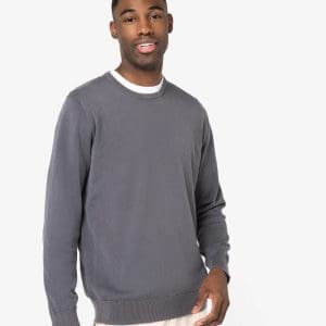 Pull écoresponsable délavé à col rond homme