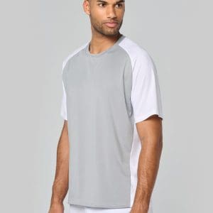 T-shirt de padel bicolore à manches raglan homme
