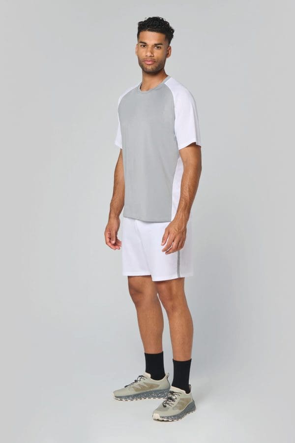 T-shirt de padel bicolore à manches raglan homme – Image 204