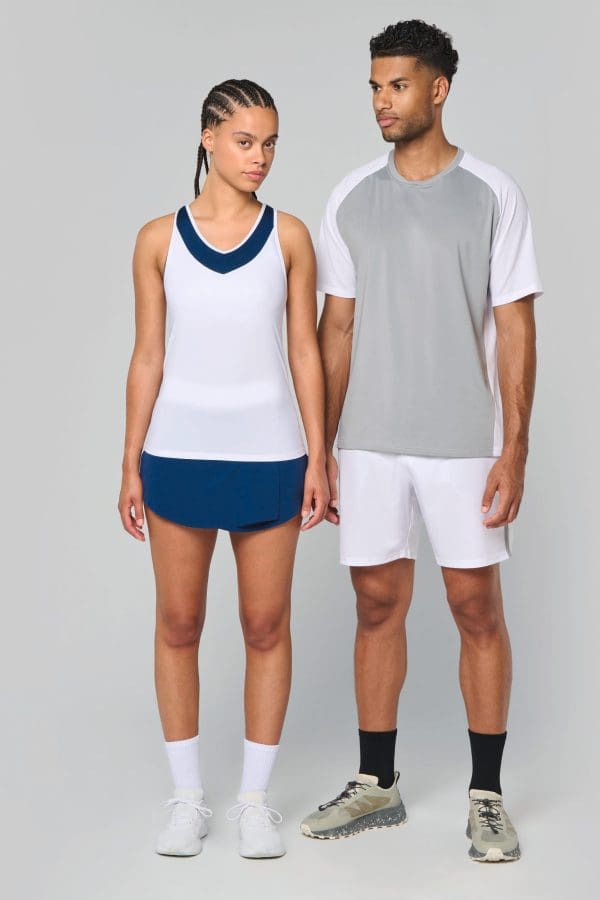 T-shirt de padel bicolore à manches raglan homme – Image 210