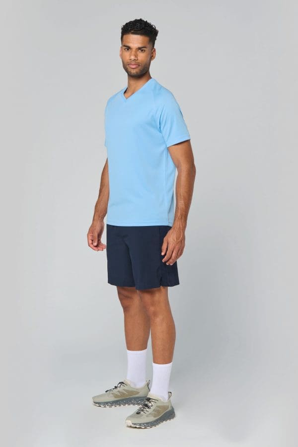 T-shirt de sport manches courtes col v homme – Image 609