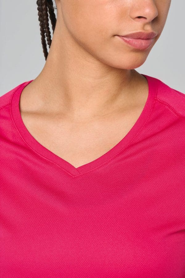 T-shirt de sport manches courtes col v femme – Image 534