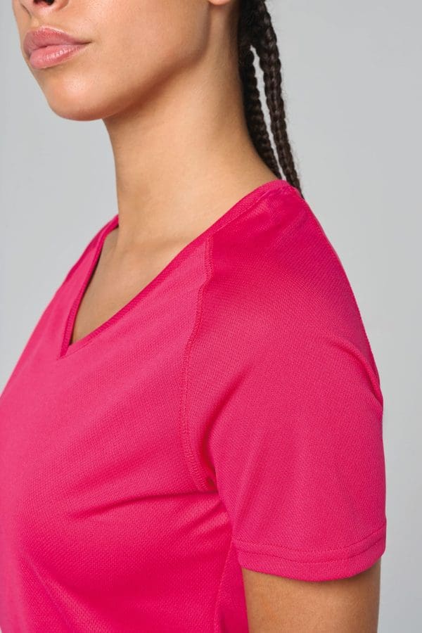 T-shirt de sport manches courtes col v femme – Image 535