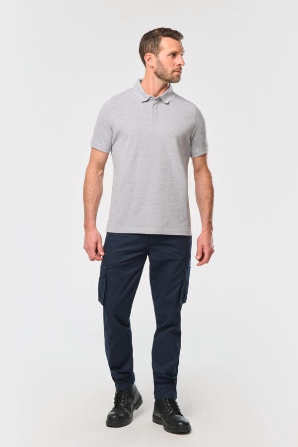 Polo col boutons pression manches courtes homme – Image 153