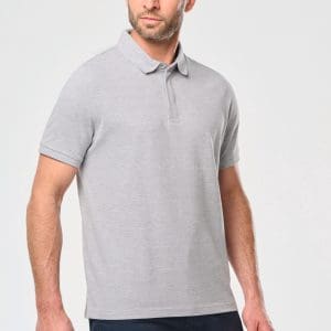 Polo col boutons pression manches courtes homme