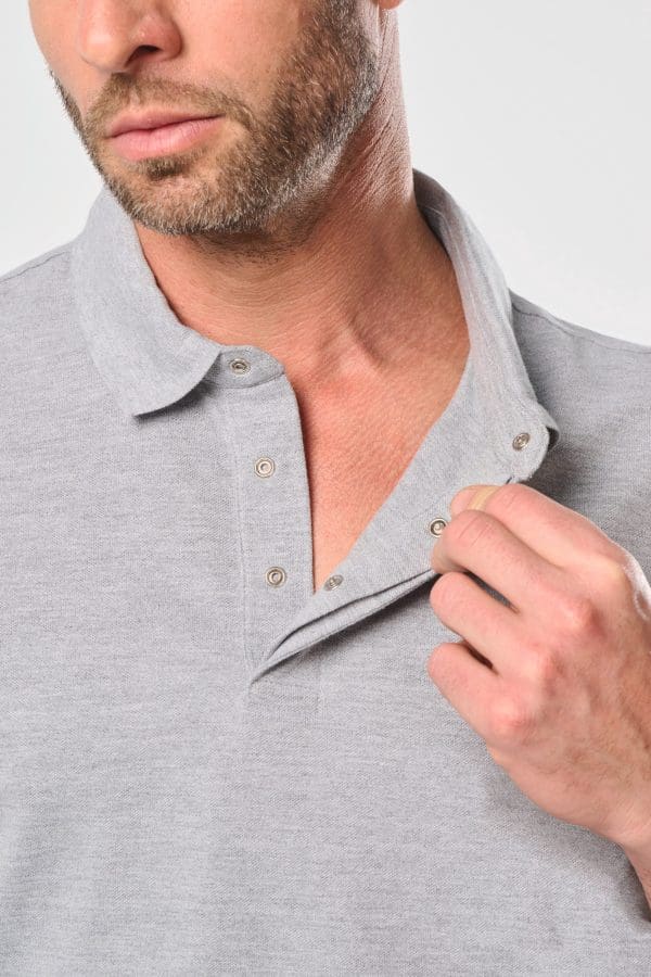 Polo col boutons pression manches courtes homme – Image 156