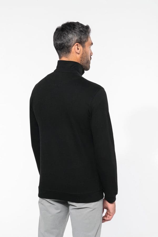 Trucker > sweat-shirt piqué col zippé homme – Image 1749