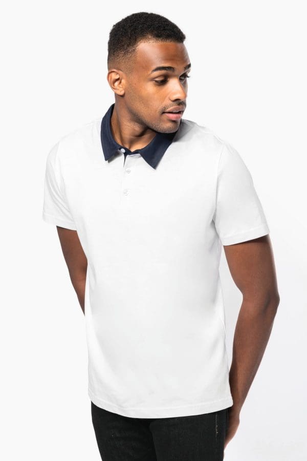 Polo jersey bicolore homme – Image 5832