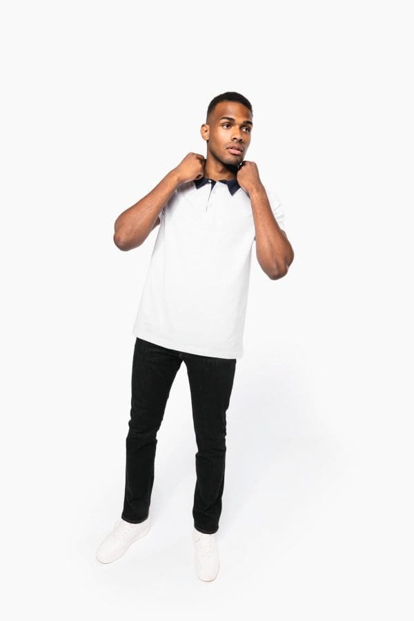 Polo jersey bicolore homme – Image 5833