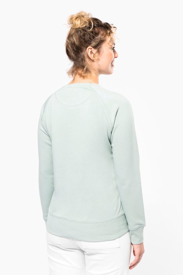 Sweat-shirt Bio col rond manches raglan femme – Image 667