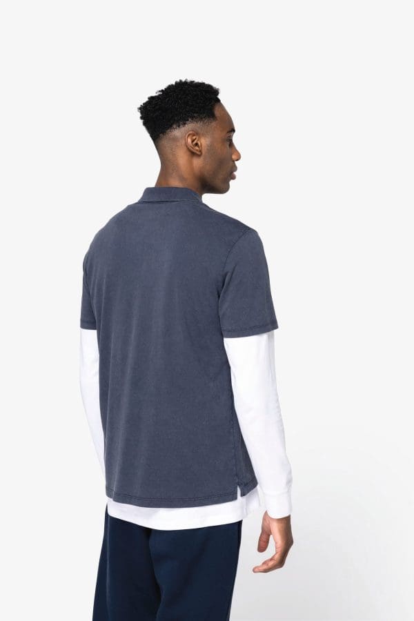 Polo écoresponsable délavé en jersey homme – Image 170