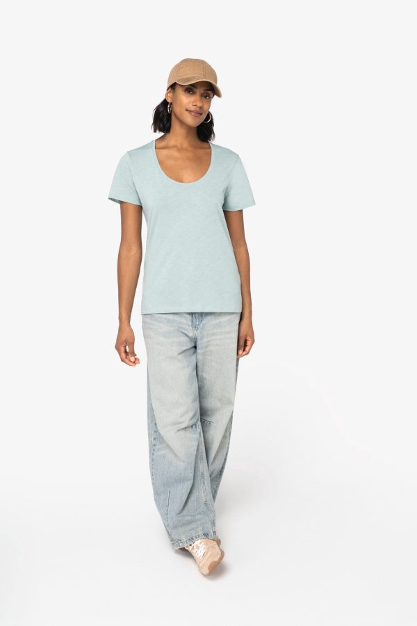 T-shirt écoresponsable slub femme – Image 328