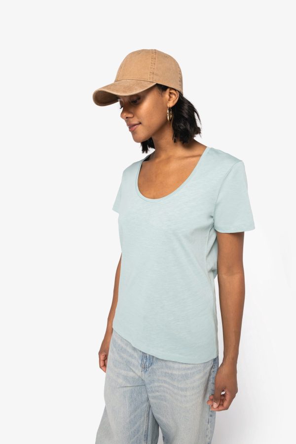 T-shirt écoresponsable slub femme – Image 329
