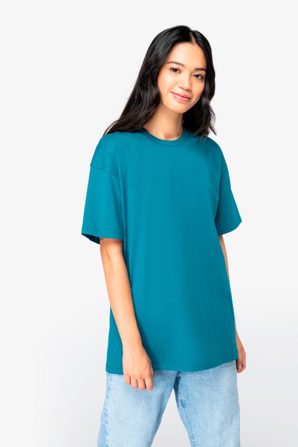 T-shirt écoresponsable à épaules tombantes unisexe – Image 679