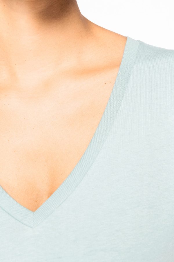 T-shirt écoresponsable col V femme – Image 340
