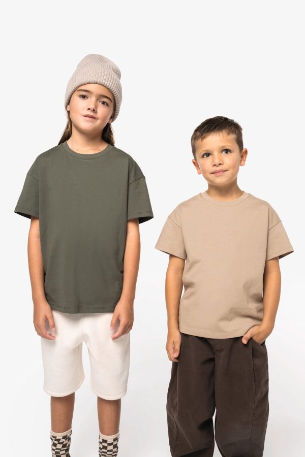 T-shirt écoresponsable à épaules tombantes enfant