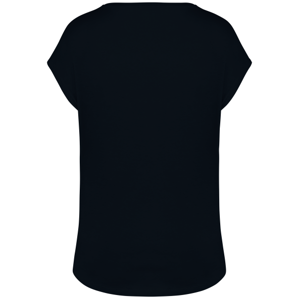 T-shirt écoresponsable loose à col V femme – Image 154
