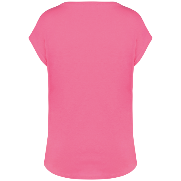 T-shirt écoresponsable loose à col V femme – Image 160