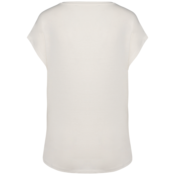 T-shirt écoresponsable loose à col V femme – Image 166