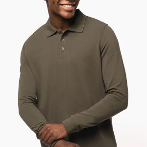 Polo manches longues homme