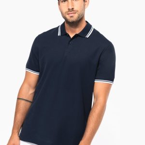 Polo homme manches courtes à rayures