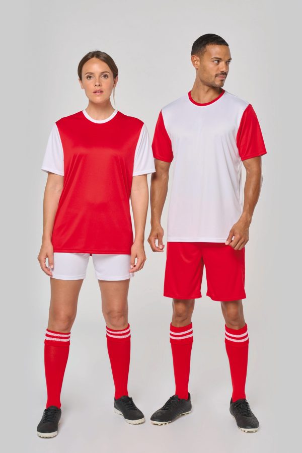 Maillot manches courtes bicolore unisexe – Image 343