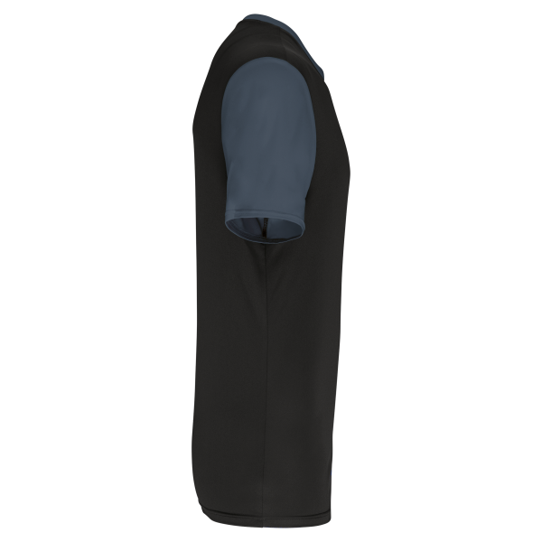 Maillot manches courtes bicolore unisexe – Image 469
