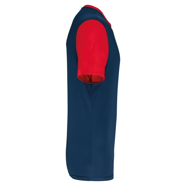 Maillot manches courtes bicolore unisexe – Image 651