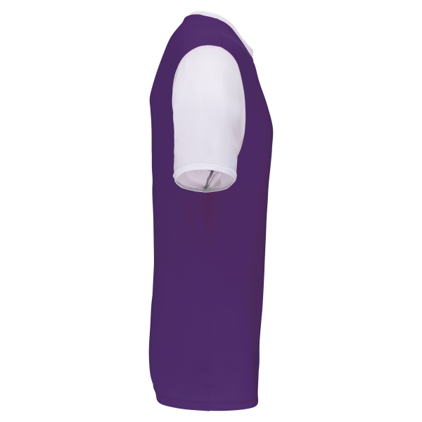 Maillot manches courtes bicolore unisexe – Image 693