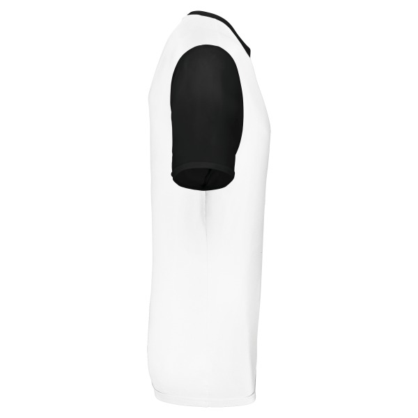 Maillot manches courtes bicolore unisexe – Image 763