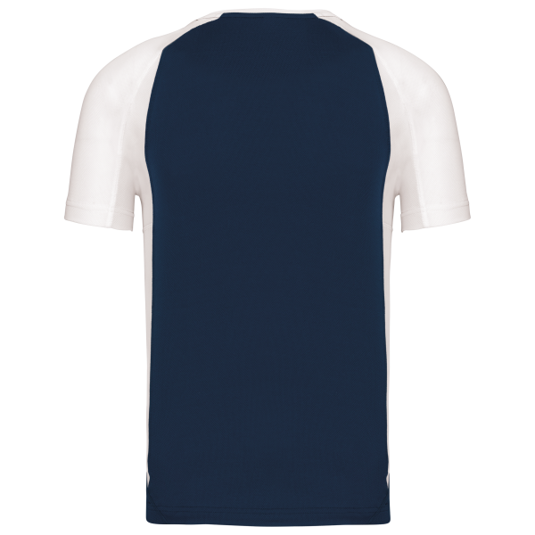 T-shirt de sport bicolore manches courtes unisexe – Image 7391