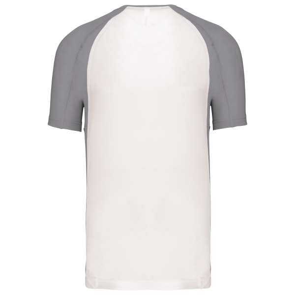 T-shirt de sport bicolore manches courtes unisexe – Image 7407