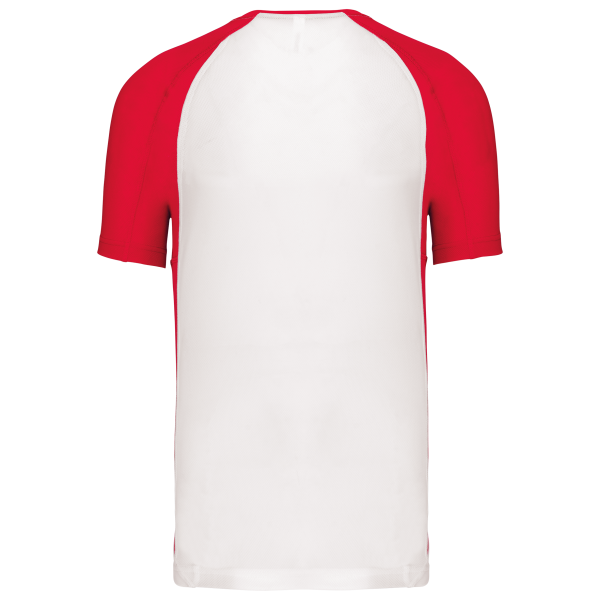 T-shirt de sport bicolore manches courtes unisexe – Image 7409