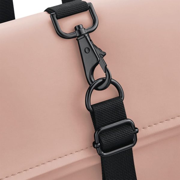 Sac à dos avec rabat roll-top en polyuréthane mat – Image 20